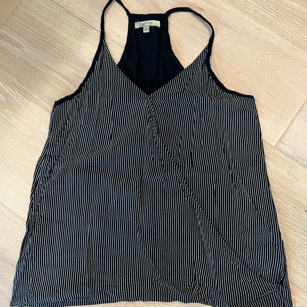 Black and White striped cami